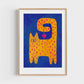 Affiche Chat jaune