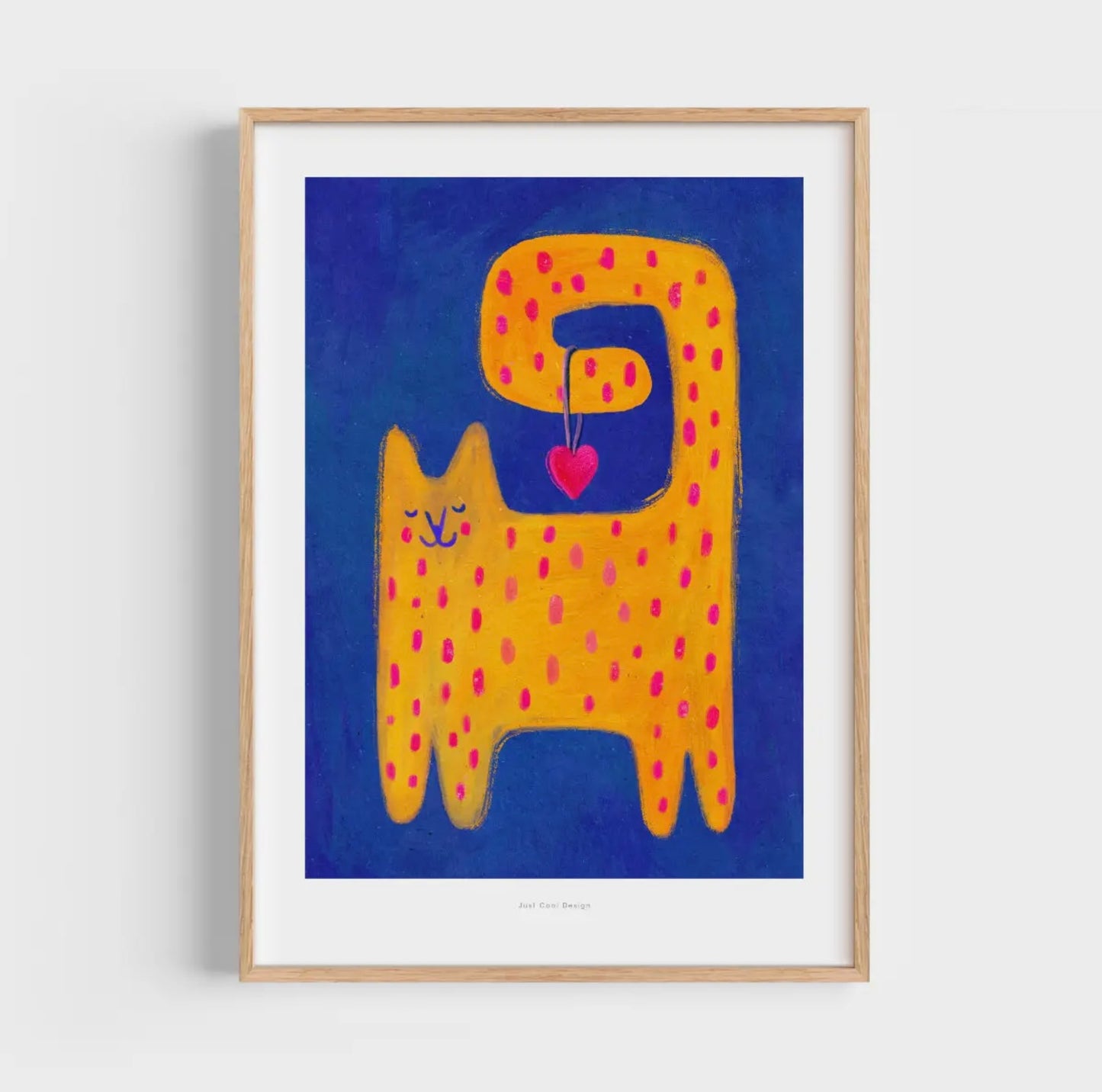 Affiche Chat jaune