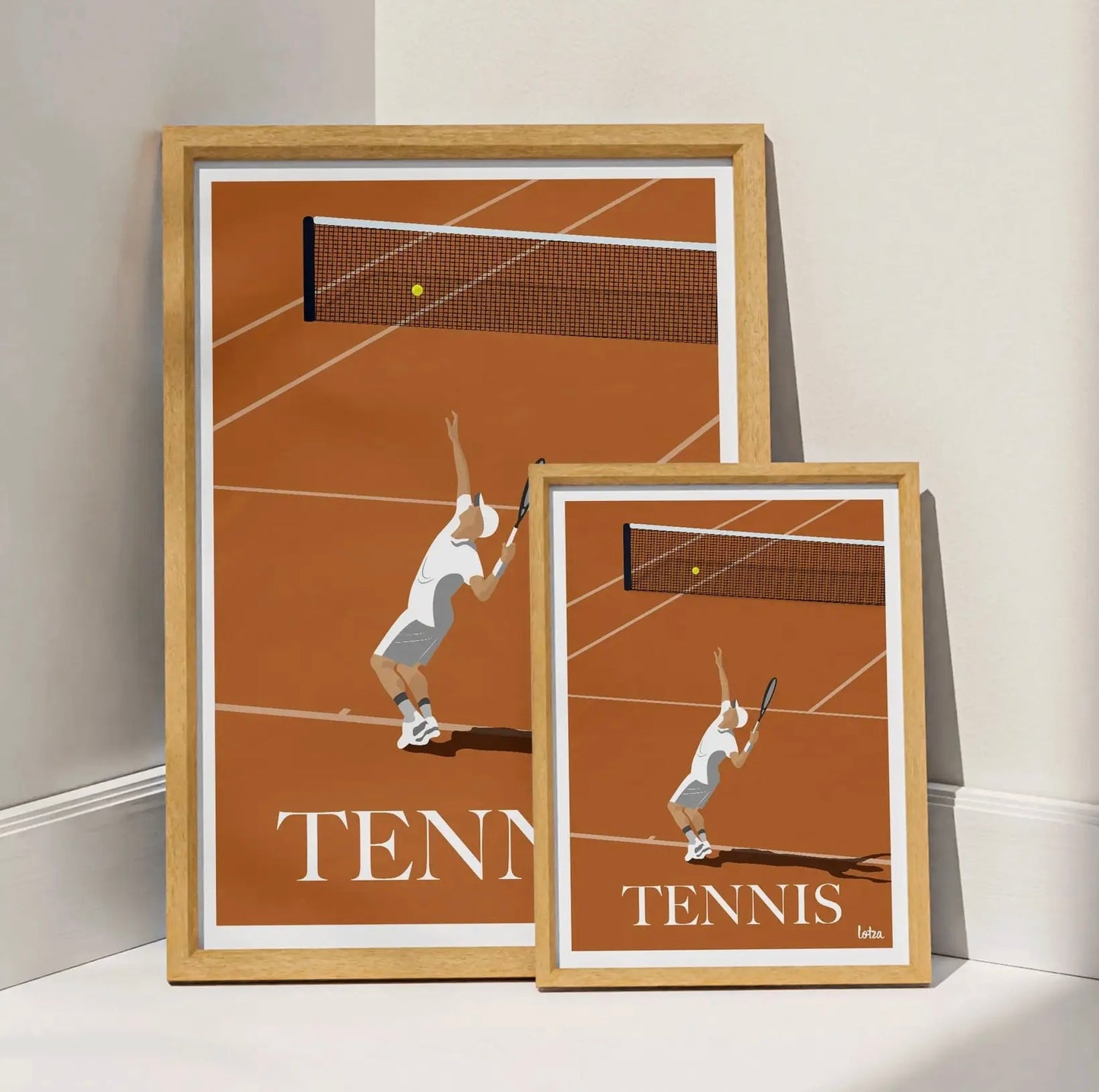 Affiche Tennis Terre Battue