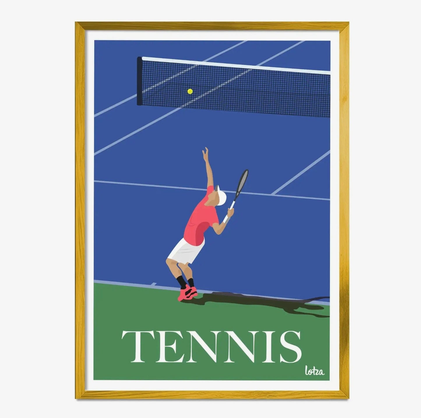 Affiche Tennis Bleu