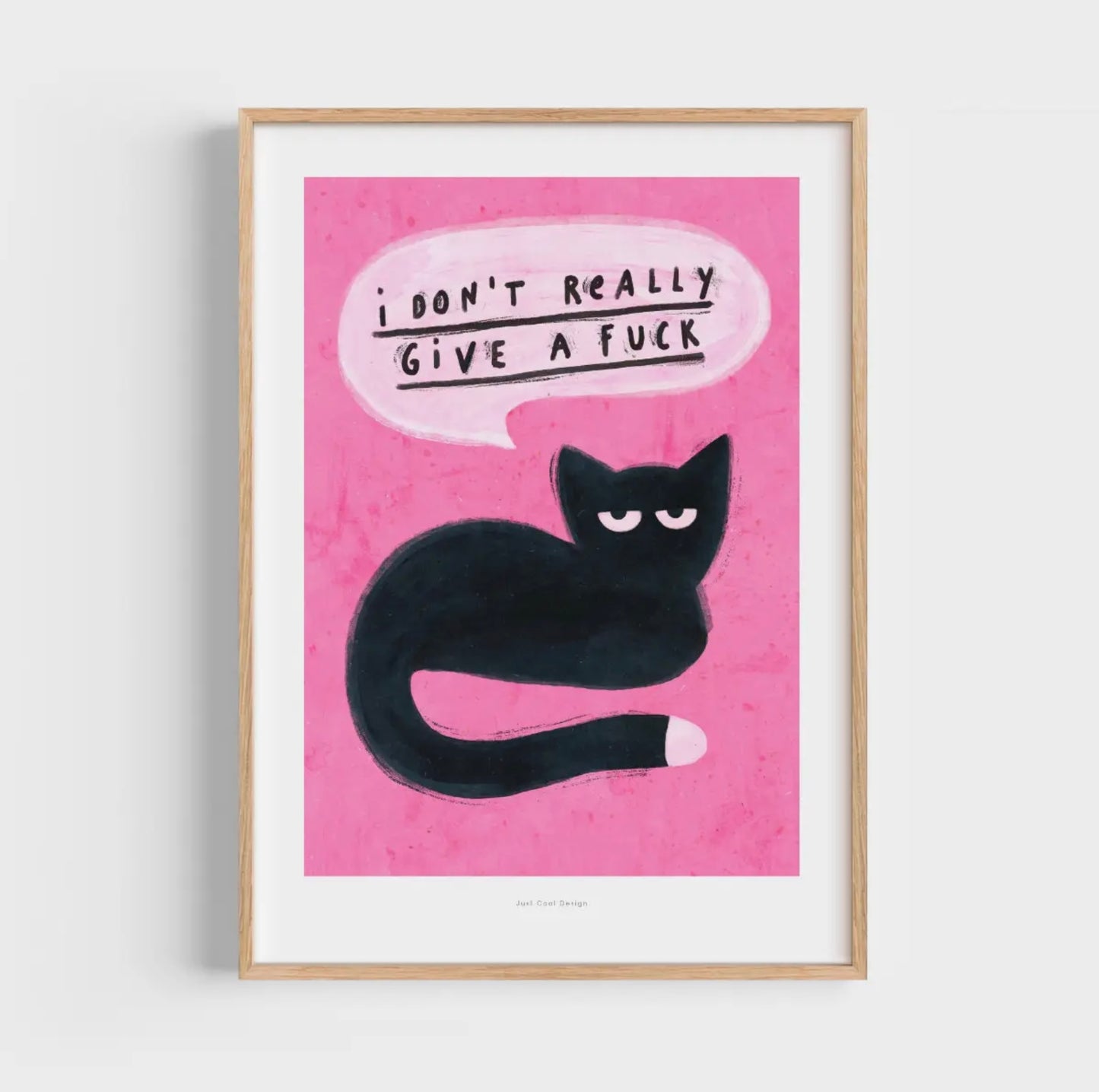 Affiche I don’t really give a fuck