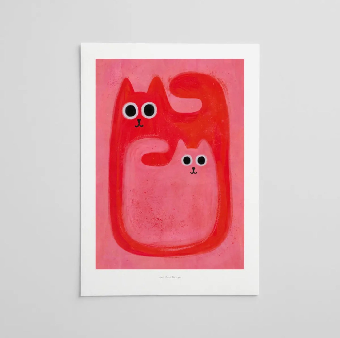 Affiche Grand et petit chat