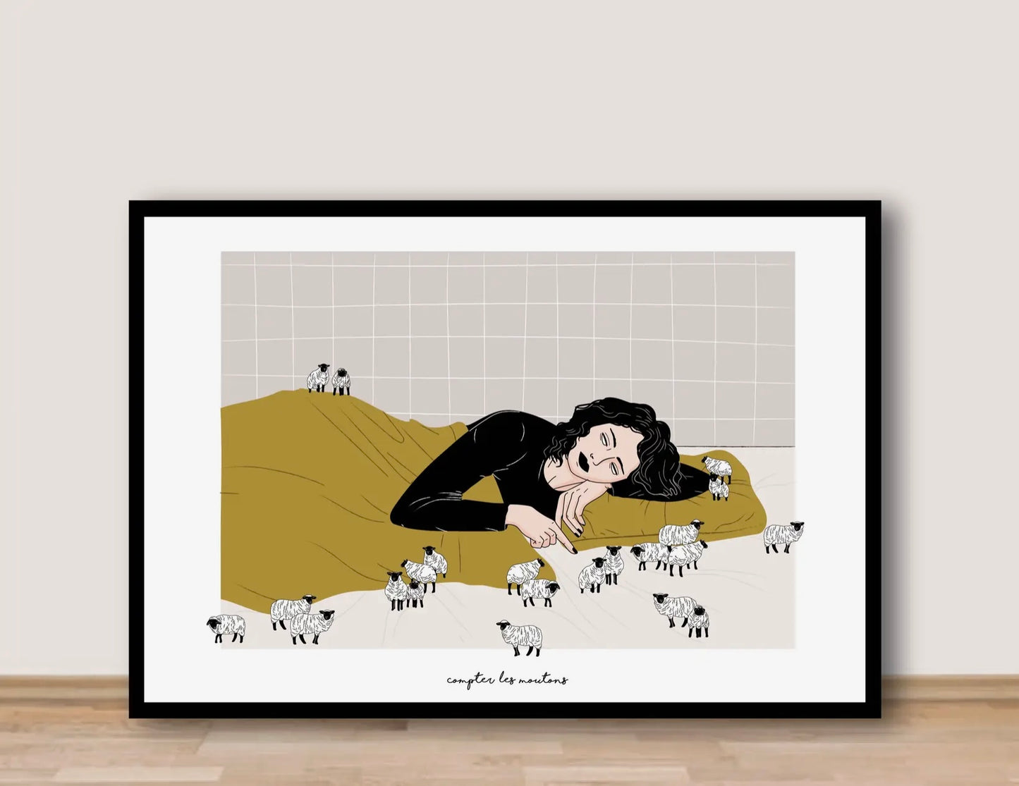 Affiche Compter les moutons