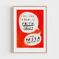 Affiche All you need is Pasta Bolognese