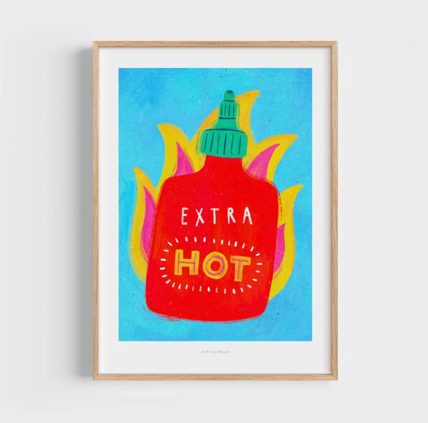 Affiche Bouteille extra hot