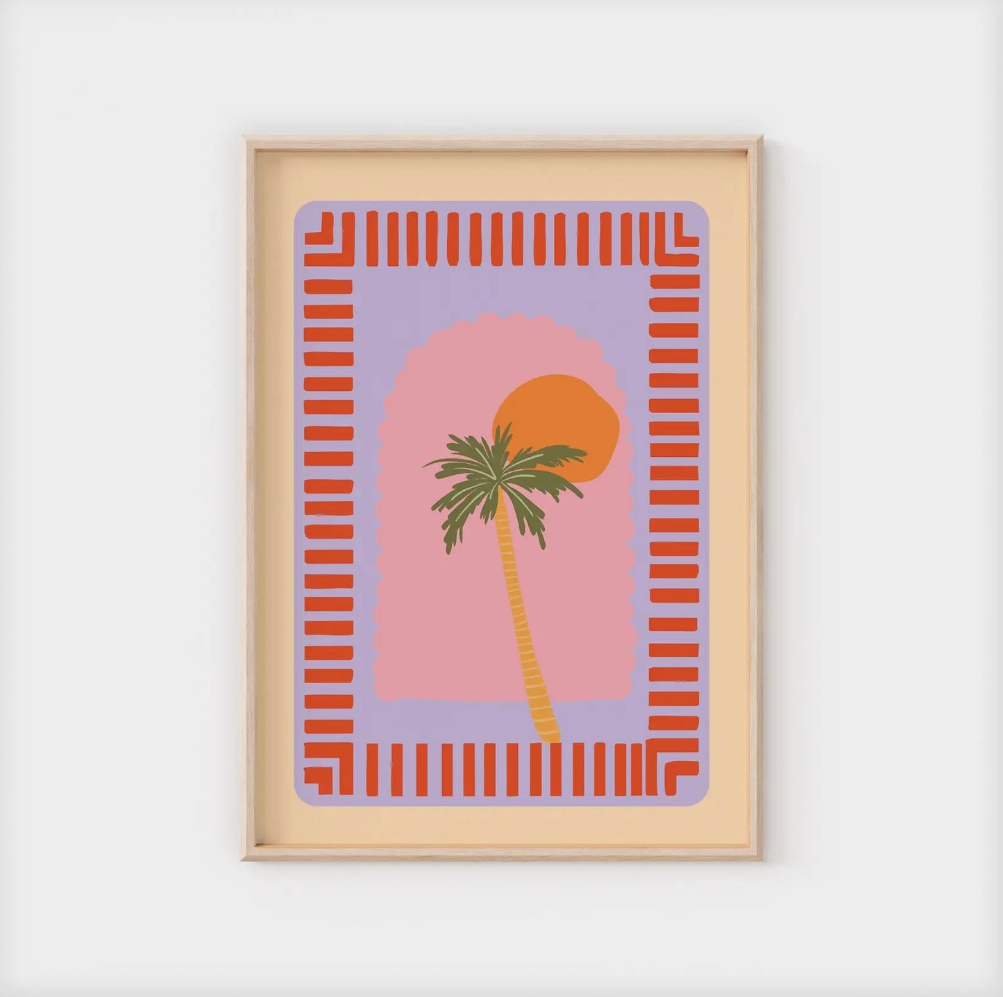 Affiche Palmier et soleil