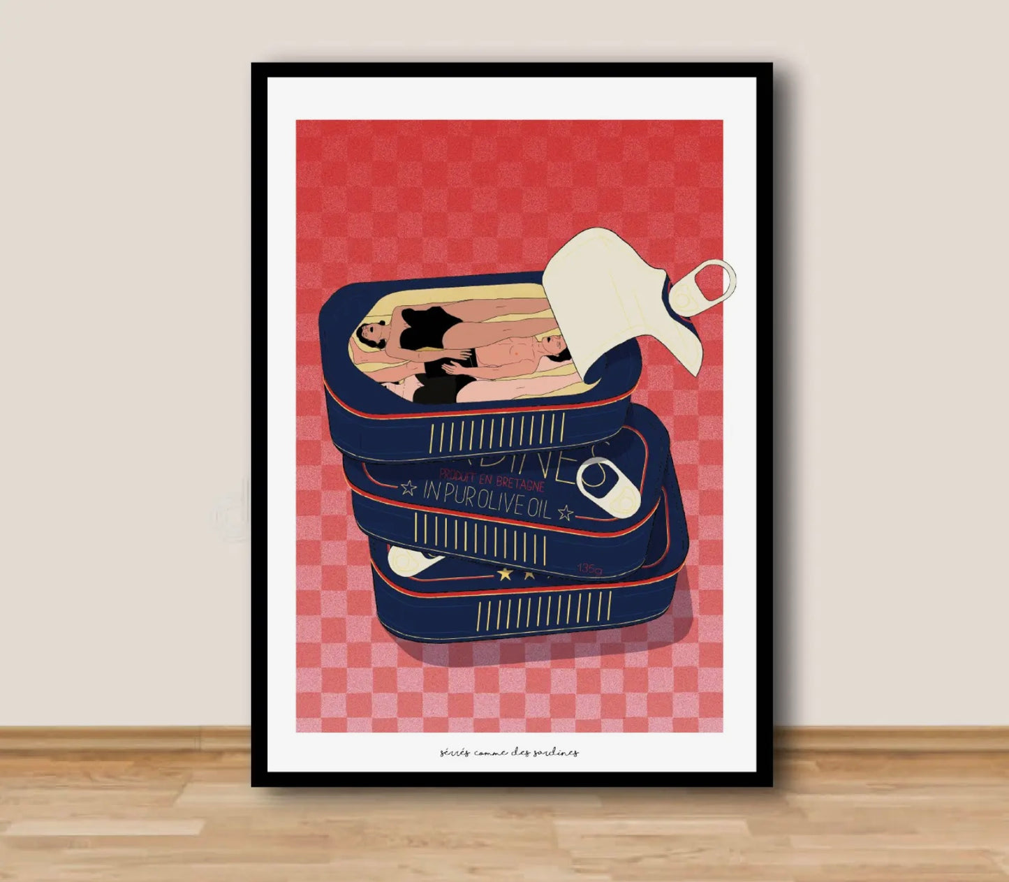 Affiche Serrés comme des sardines