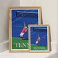 Affiche Tennis Bleu