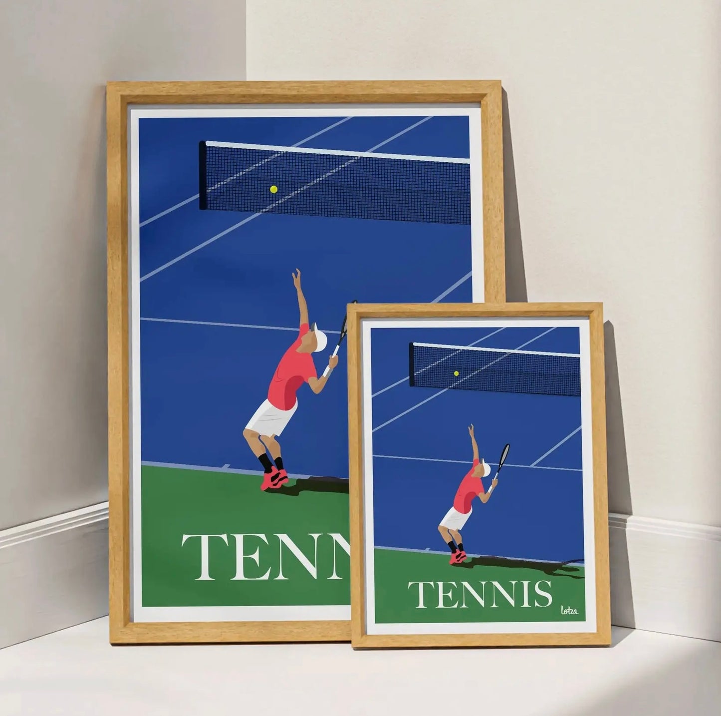Affiche Tennis Bleu