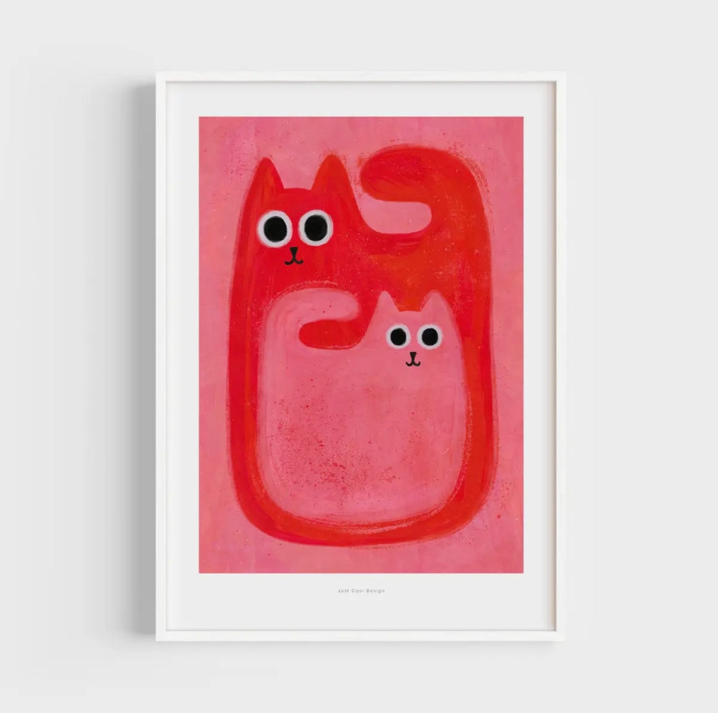 Affiche Grand et petit chat