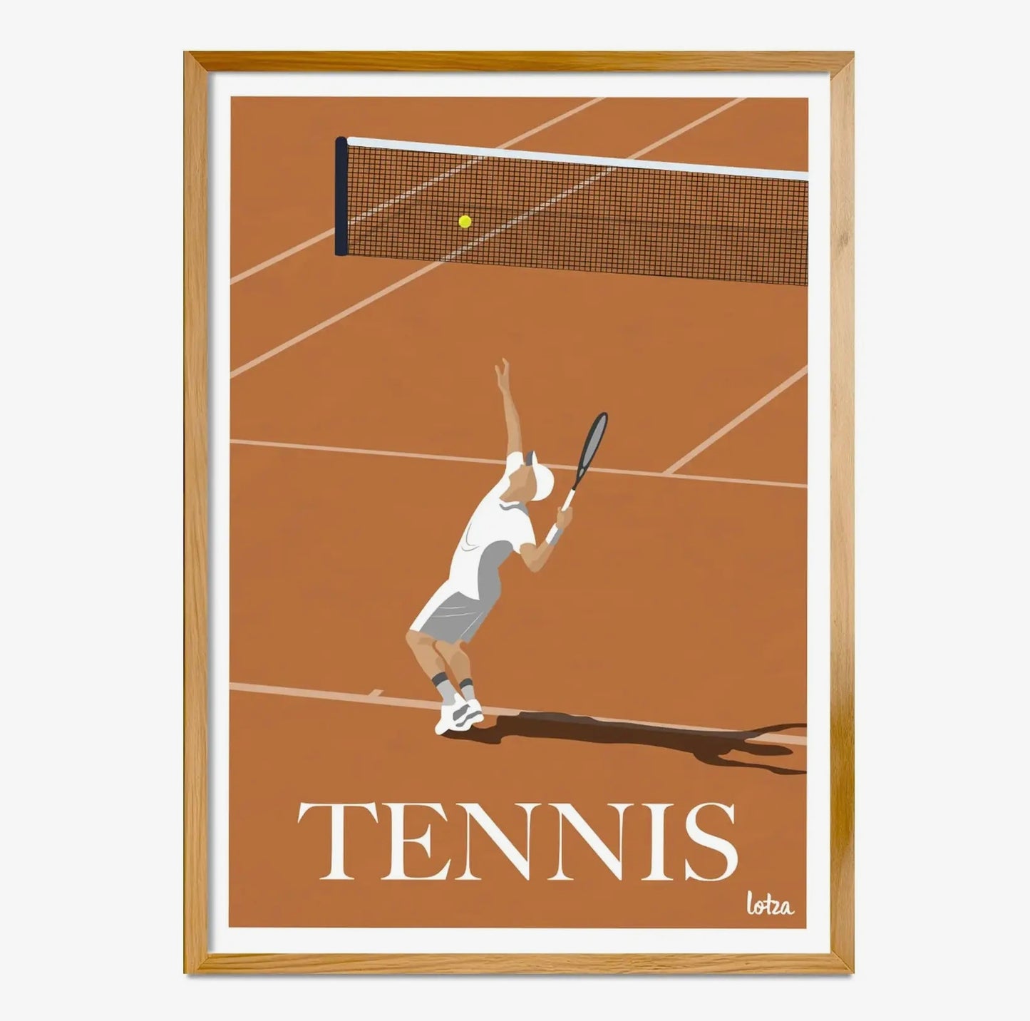 Affiche Tennis Terre Battue