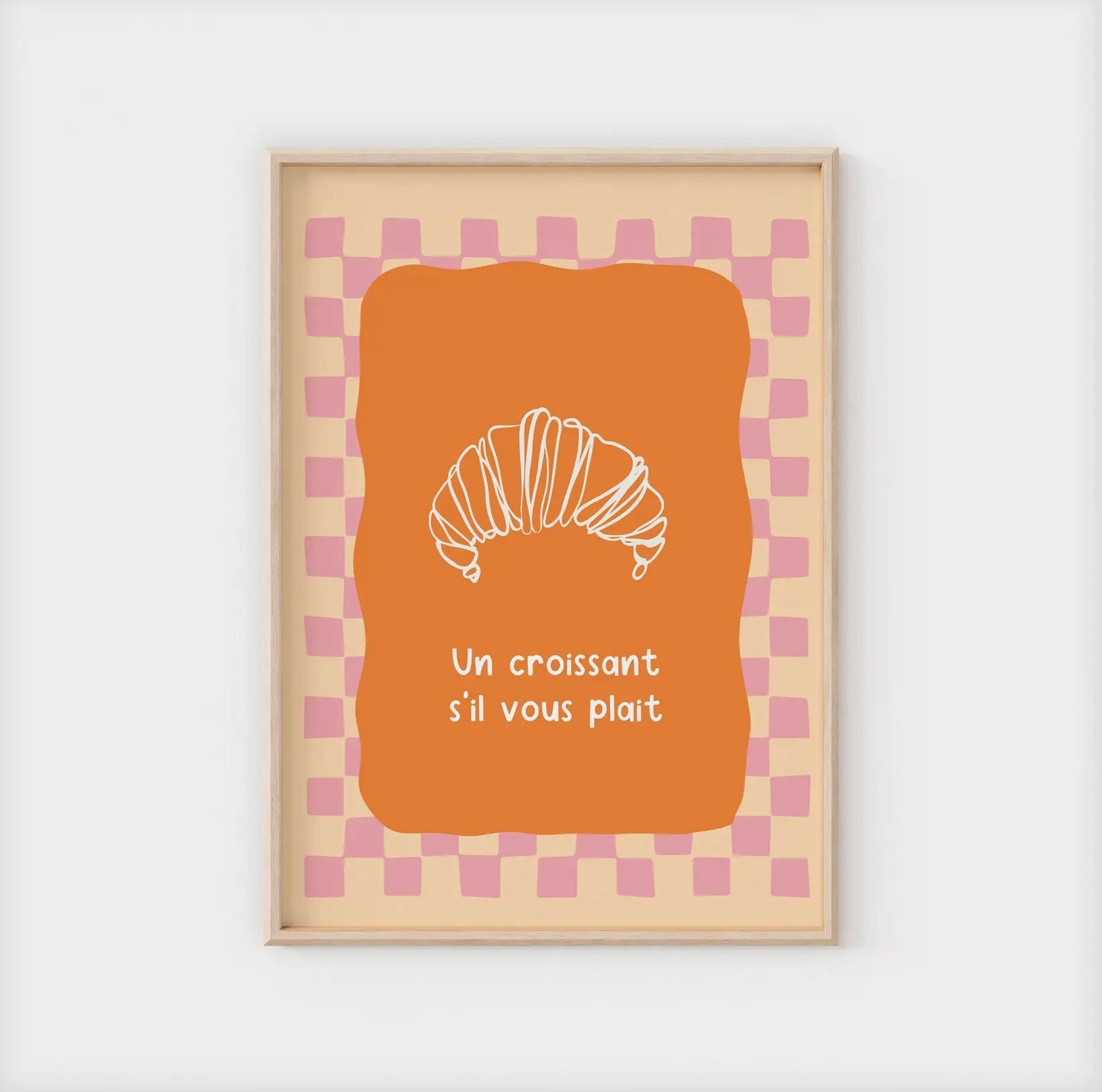 Affiche Un croissant s’il vous plaît