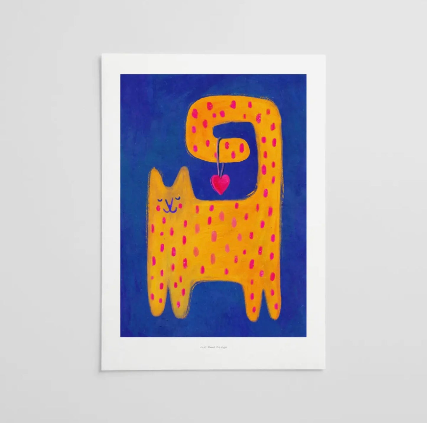 Affiche Chat jaune