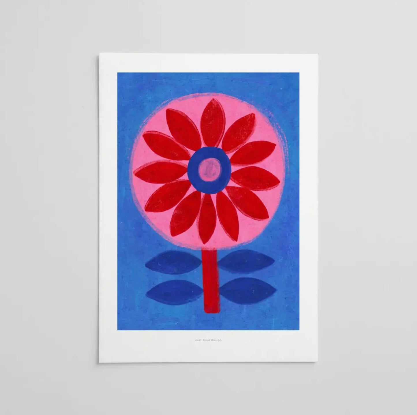 Affiche Fleur bleue